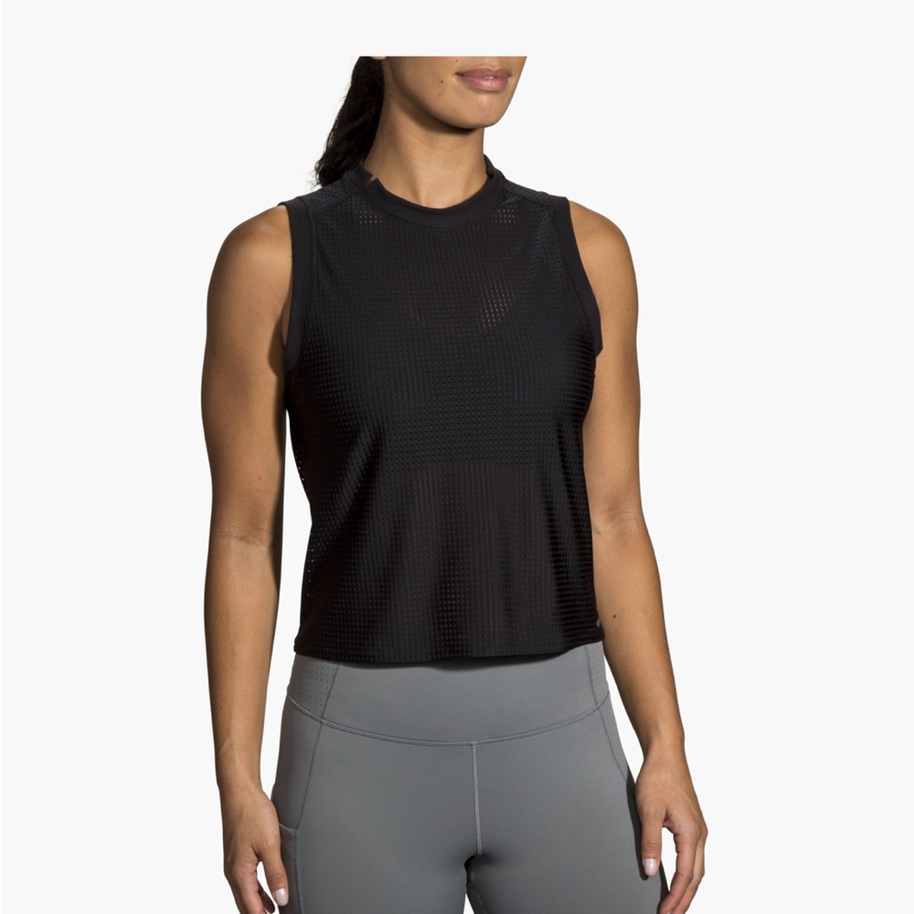 Brooks Black Fitted Muscle Tee - Further Top